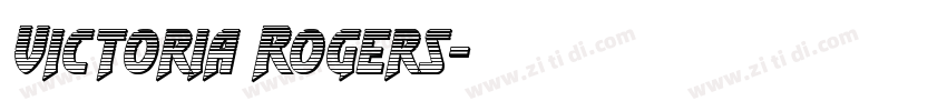 Victoria Rogers字体转换